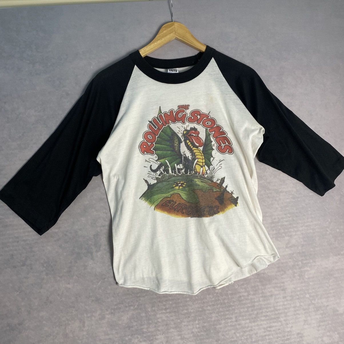 Band Tees Vintage Bootleg The Rolling Stone 3 Quater Shirt