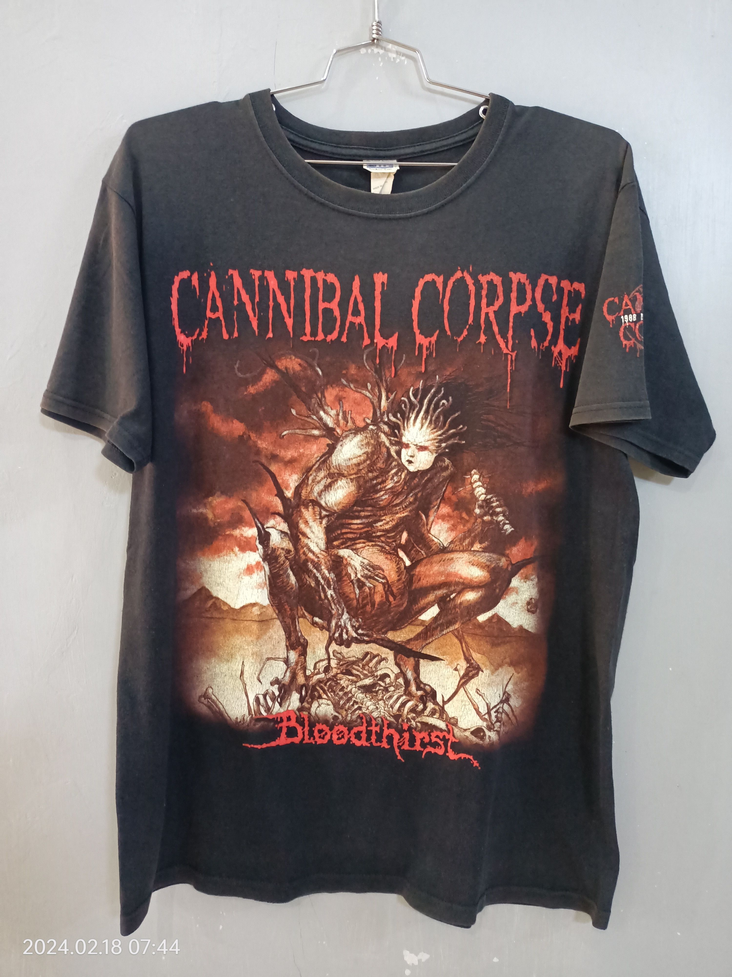 Vintage Faded Cannibal Corpse Bloodthirst T-Shirts, Hoodie, Sweatshirt | FlexRushtees.com