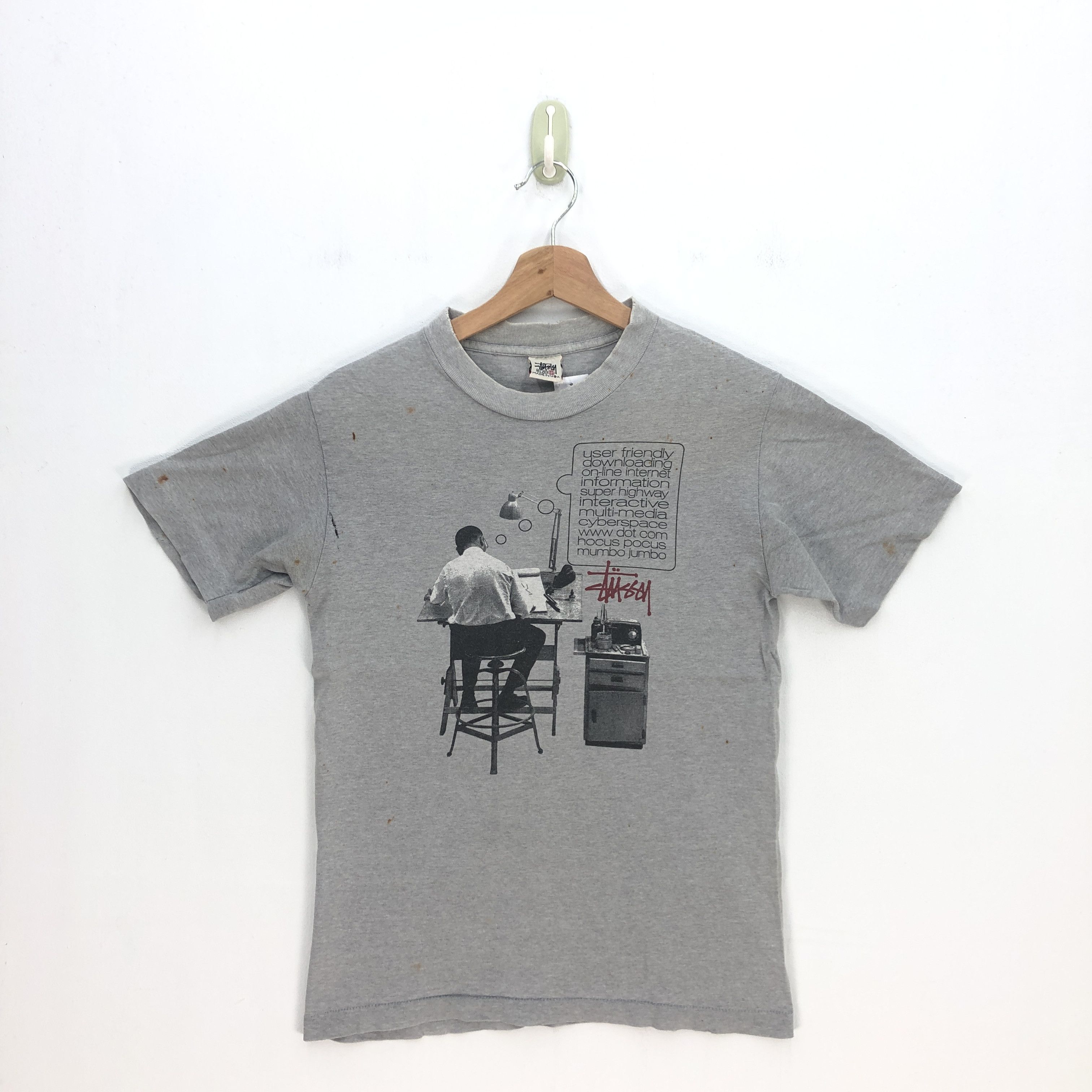 1996 Stussy T Shirt Distressed Stussy Hocus Pocus Tees Hoodie, Sweatshirt | FlexRushtees.com