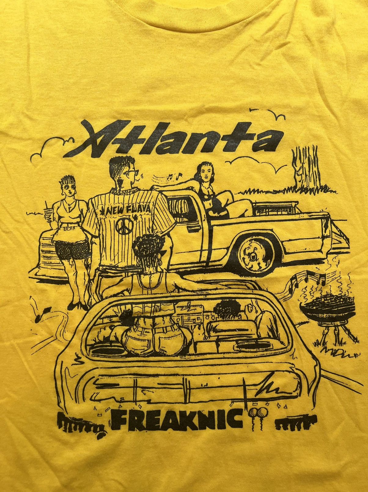Vintage Atlanta Freaknic Authentic Vintage Shirt Screen Stars Xxl