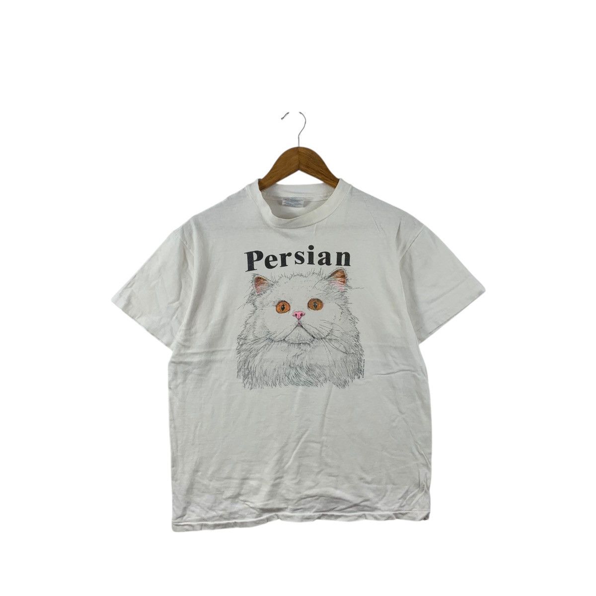 Vintage 90 Persian Cat Breed Painting Illustration Tee Hoodie, Sweatshirt | FlexRushtees.com
