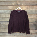 Japanese Brand Retro Semantic Design Winter Season Knit Sweatshirt