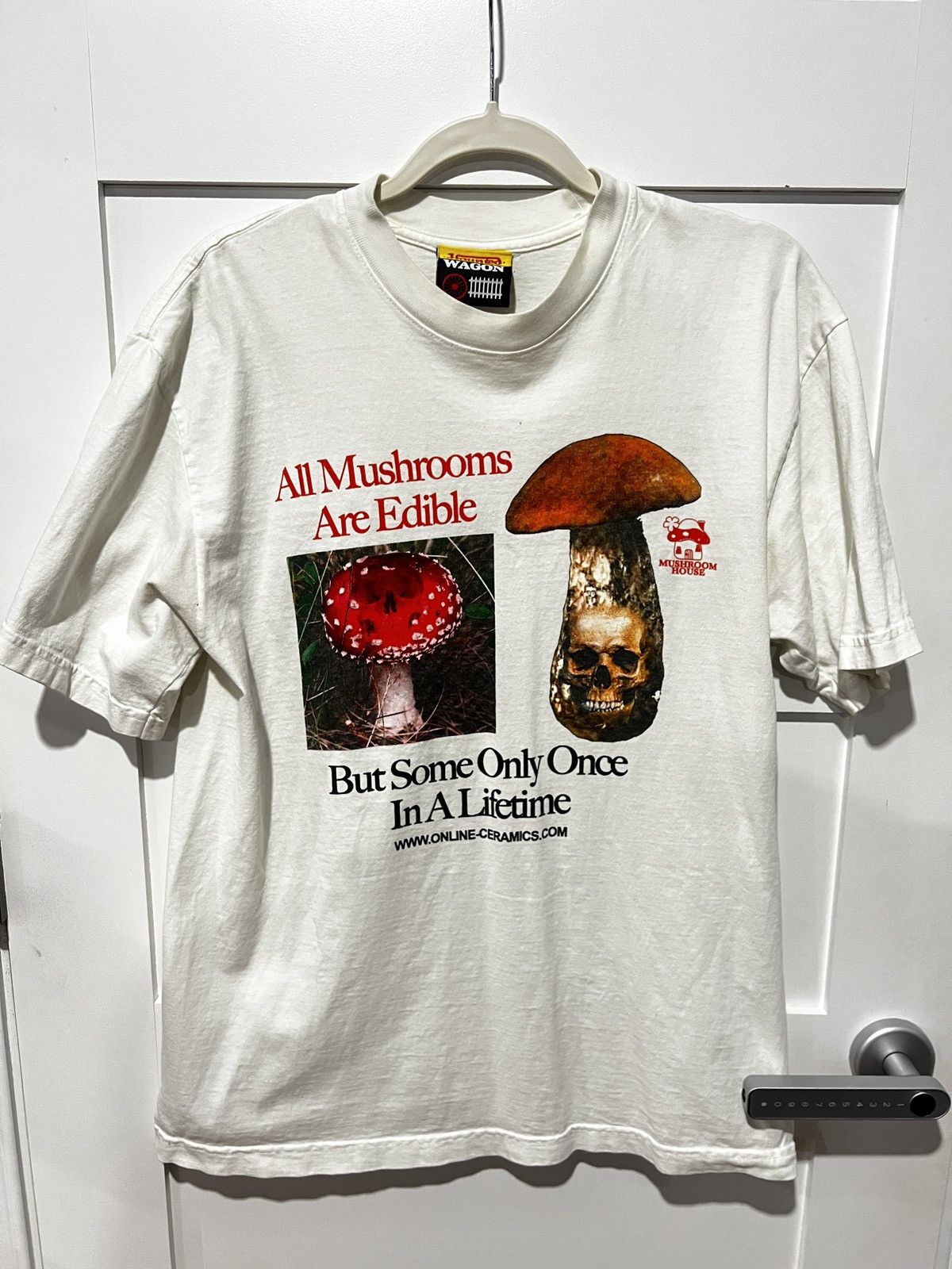 Ceramics Online Ceramics Off White Mushroom House Of Death T Shirt Hoodie, Sweatshirt | FlexRushtees.com