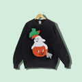 Vintage Jerzees Halloween Pumpkin Ghostbuster Sweatshirt