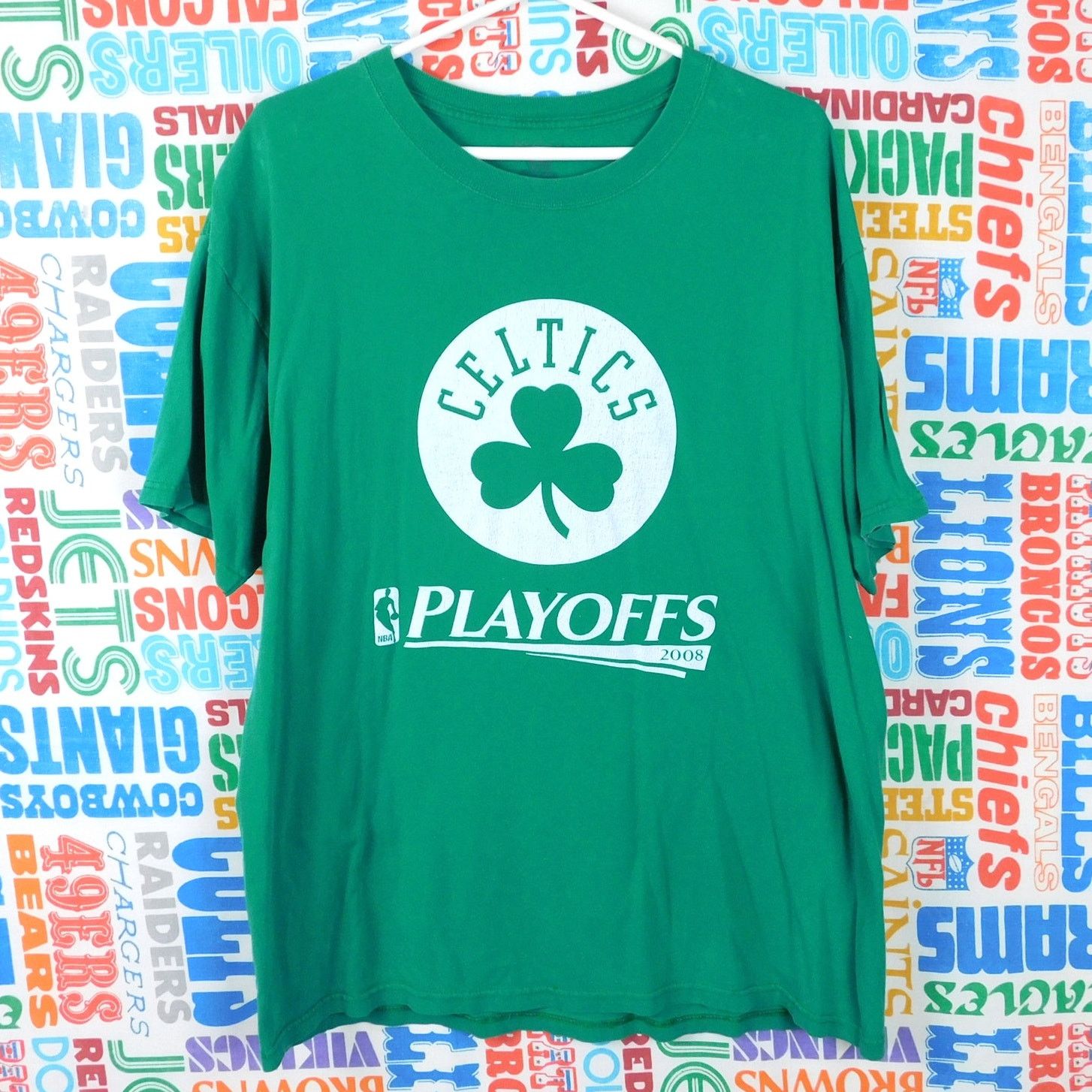 Gildan Boston Celtics 2008 Nba Playoffs Tee Size Xl Double Sided Hoodie, Sweatshirt | FlexRushtees.com