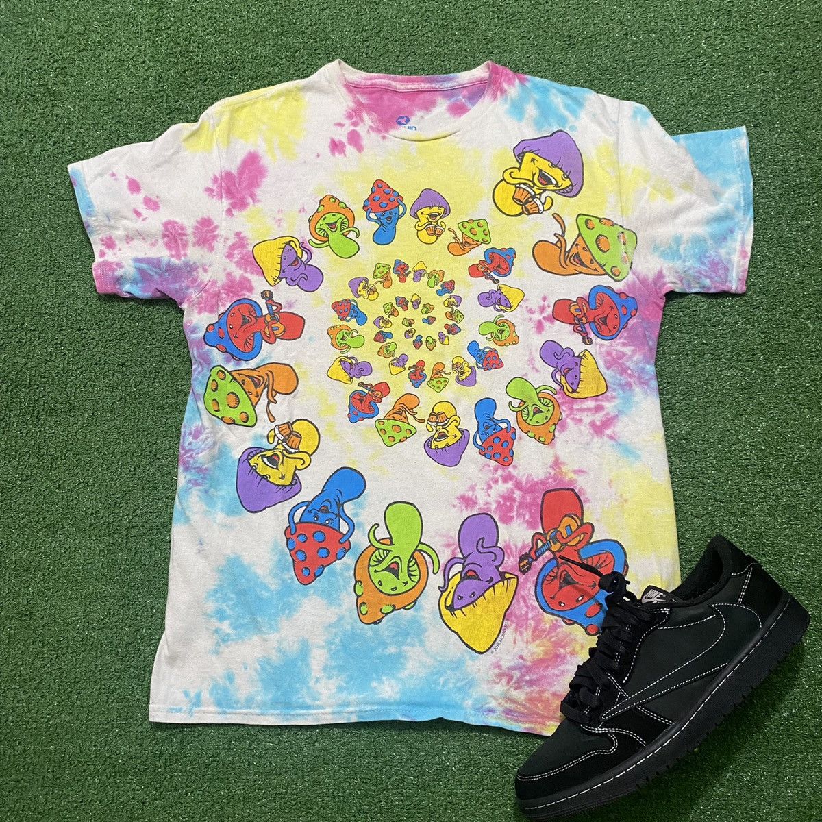 Blue Liquid Blue Mushroom Tee