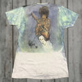 Vintage Airbrushed Art Tee T Shirt Crazy Jimi Hendrix Planet Of The Apes L Mens White Cat 80 Hoodie, Sweatshirt