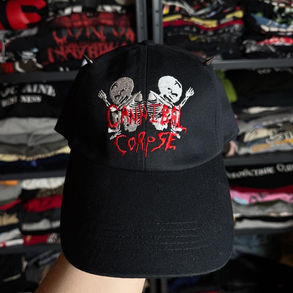 Band Tees Rare Cannibal Corpse Spikes Cap Hoodie, Sweatshirt | FlexRushtees.com