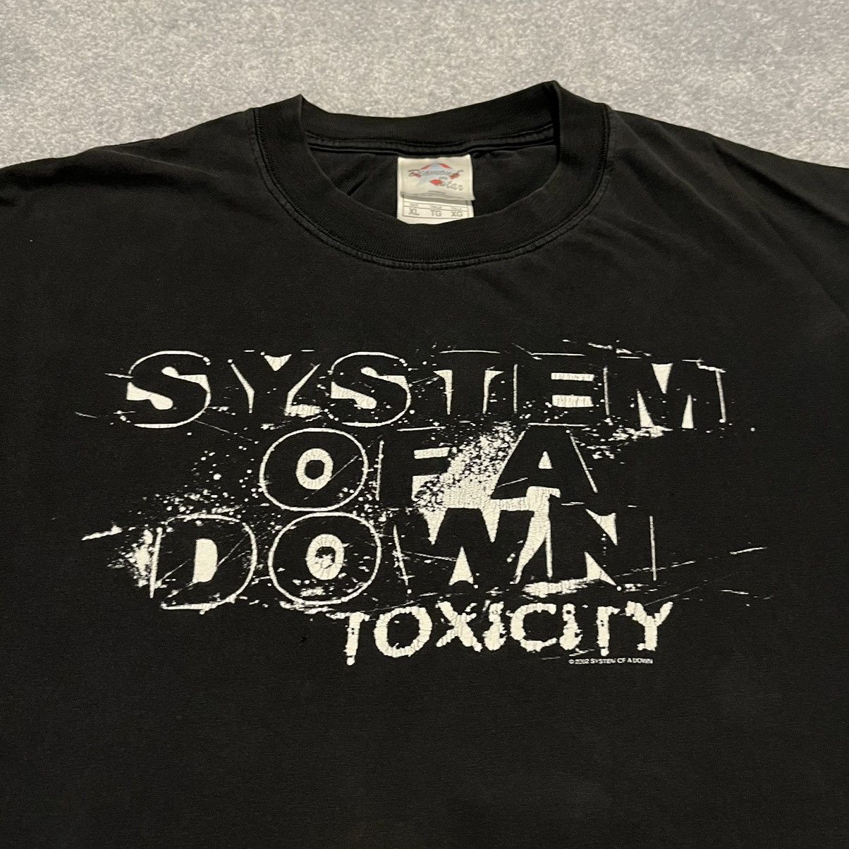 Band Tees Vintage 2002 System Of A Down Toxicity Album Band Promo Tee Hoodie, Sweatshirt | FlexRushtees.com