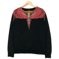 Burlon Marcelo Burlon Red Wings Crewneck Black Sweatshirt Eu Xs T-Shirts, Hoodie | AU16VibeMintTees.com