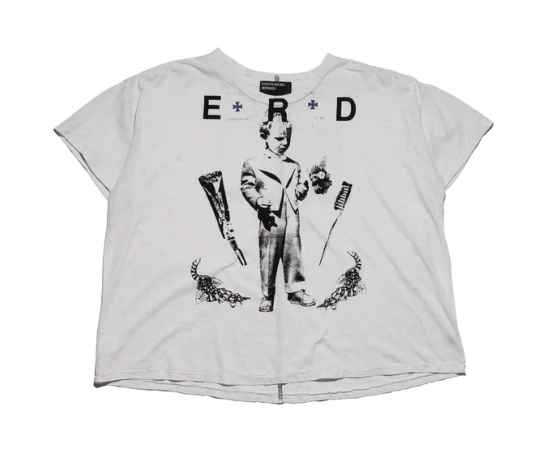Enfants Riches Deprimes Erd Katholisches Toothbrush T Shirt Faded White Hoodie, Sweatshirt | FlexRushtees.com