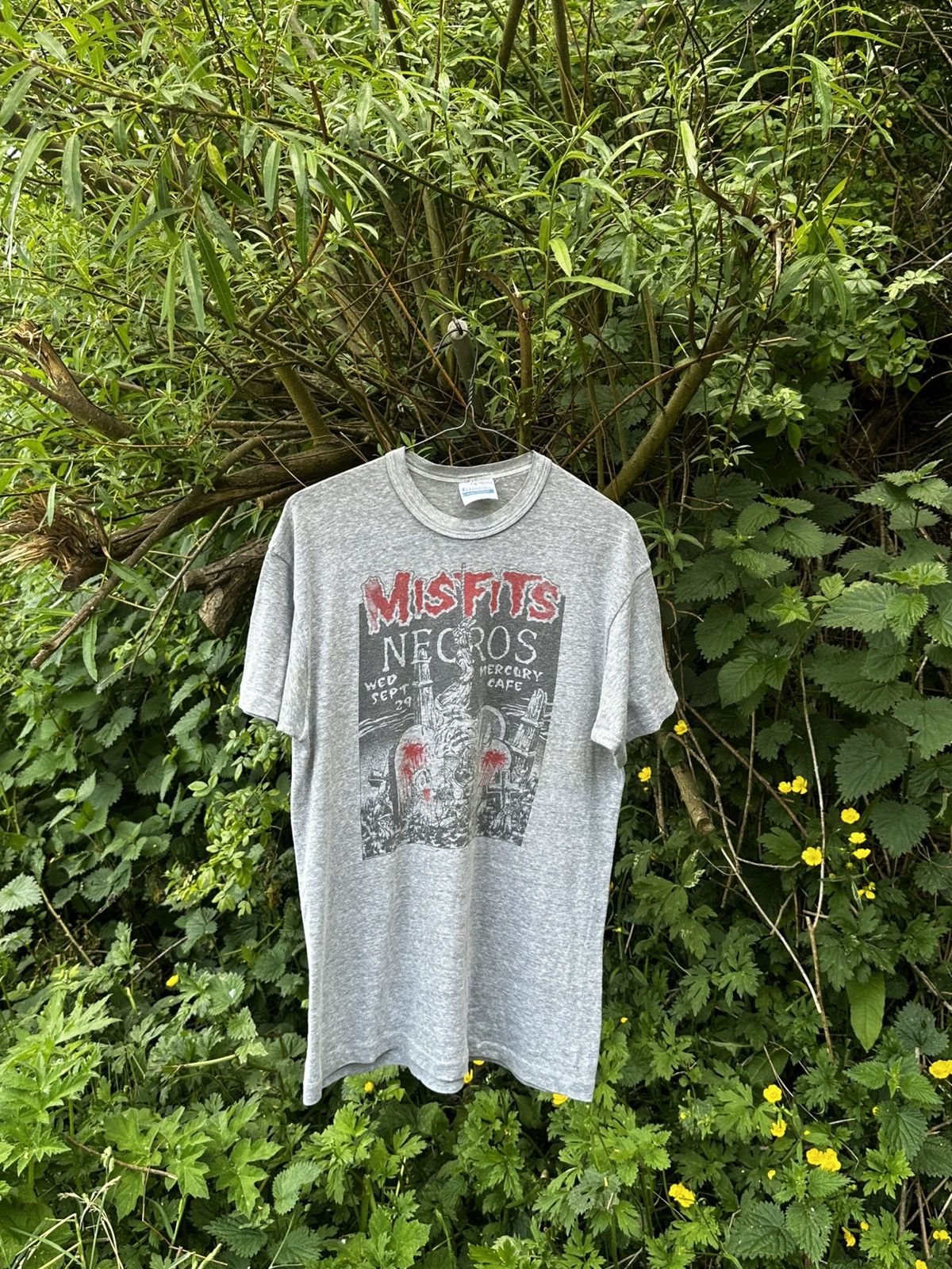 Misfits X Vintage 1983 Misfits Necros Mercury Cafe Vintage Band Tee Hoodie, Sweatshirt | FlexRushtees.com