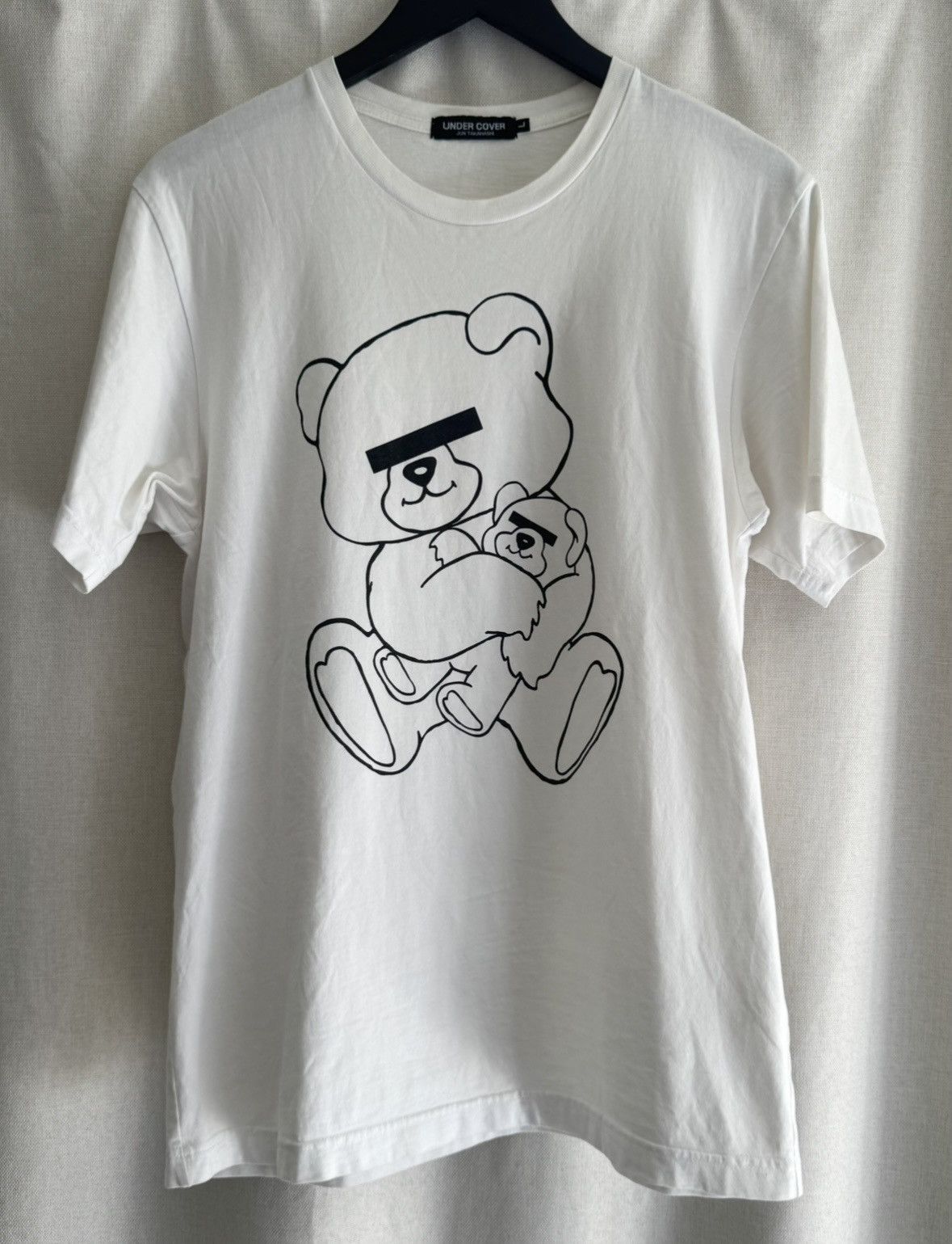 2001 Undercover Jun Takahashi Vintage White Bear Logo Tee Hoodie, Sweatshirt | FlexRushtees.com