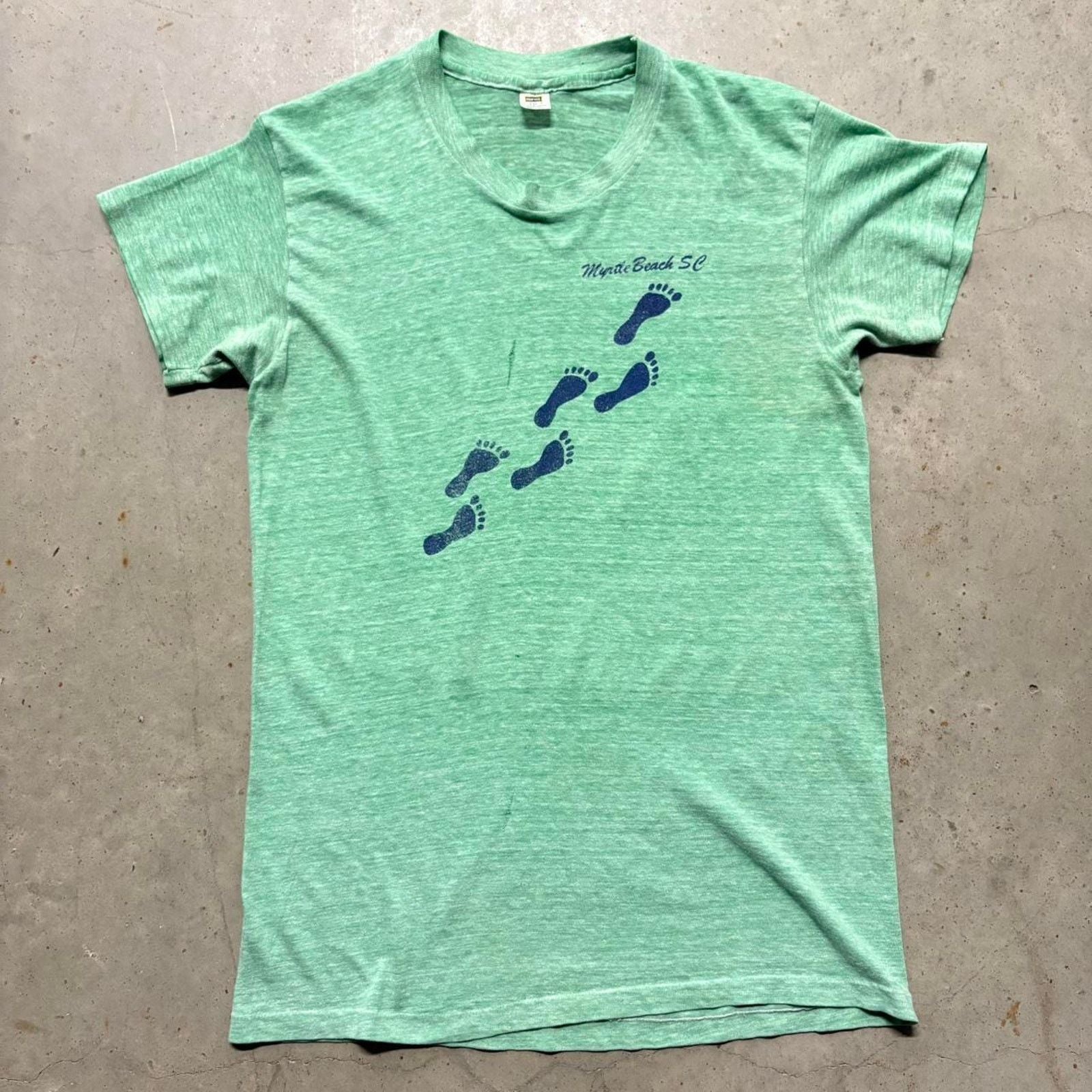Crazy Vintage 70s Hanes Myrtle Beach Summer Graphic T Shirt