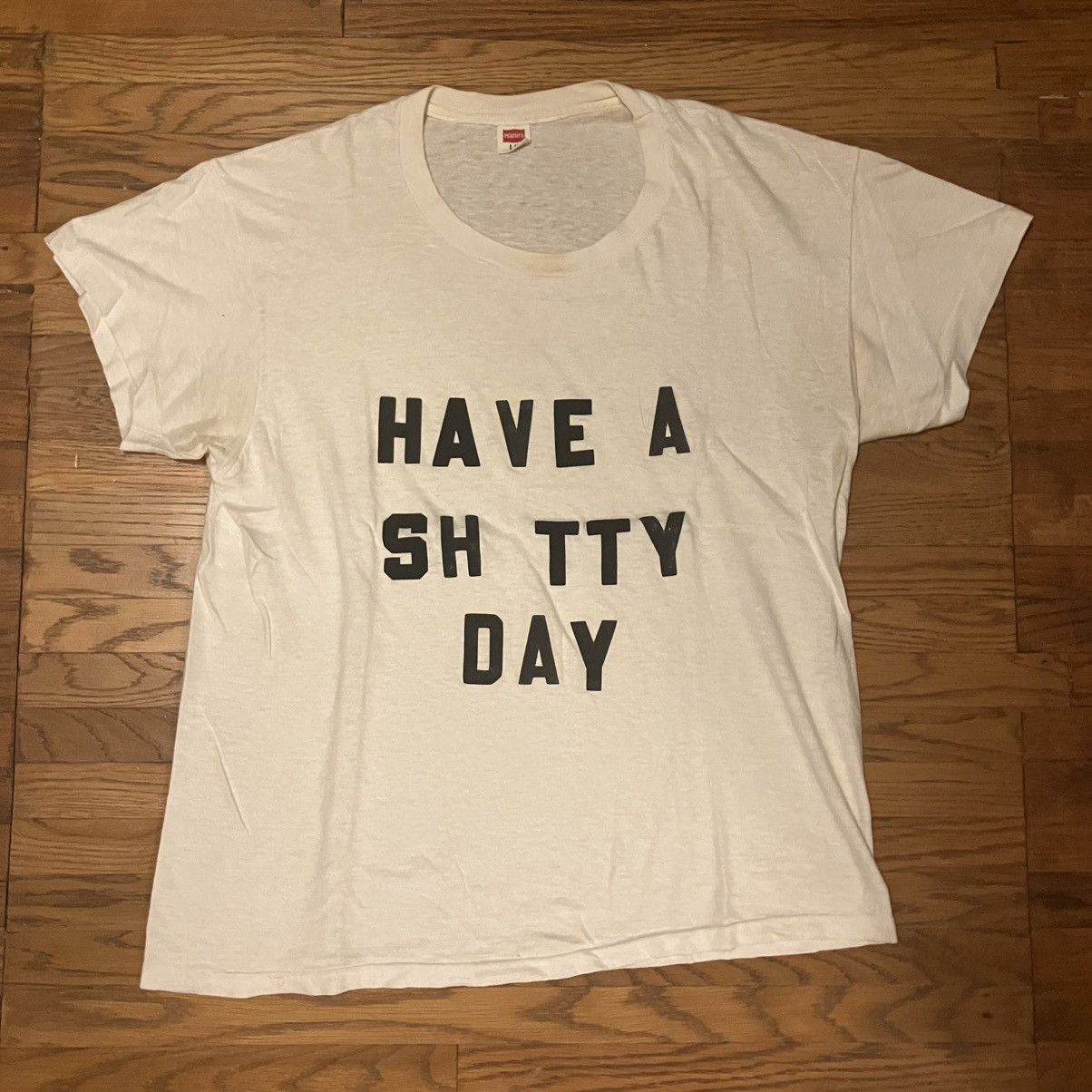 Vintage 1970s Have A Sh Tty Day Biker Slogan T Shirt Hoodie, Sweatshirt | FlexRushtees.com