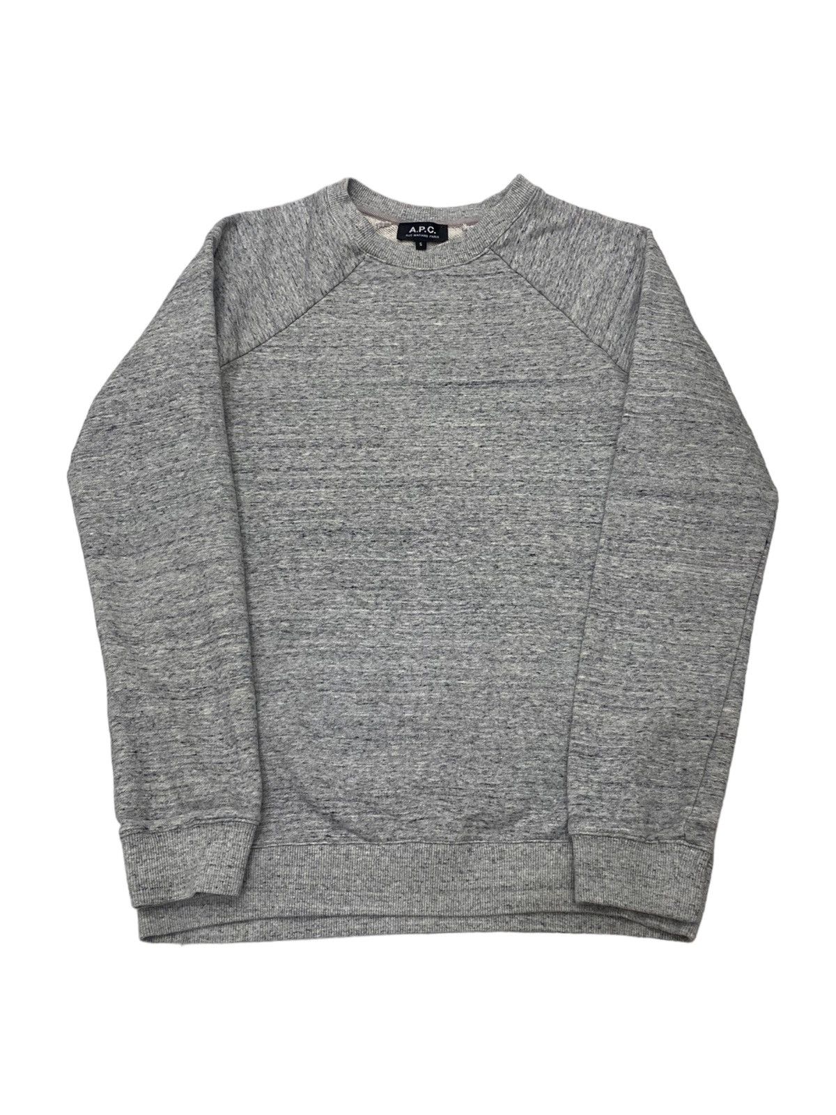 A P C Apc Raglan Sweatshirt Heather Grey