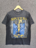Band Tees Vintage Sepultura Chaos Band Tee Tshirt Hoodie, Sweatshirt | FlexRushtees.com