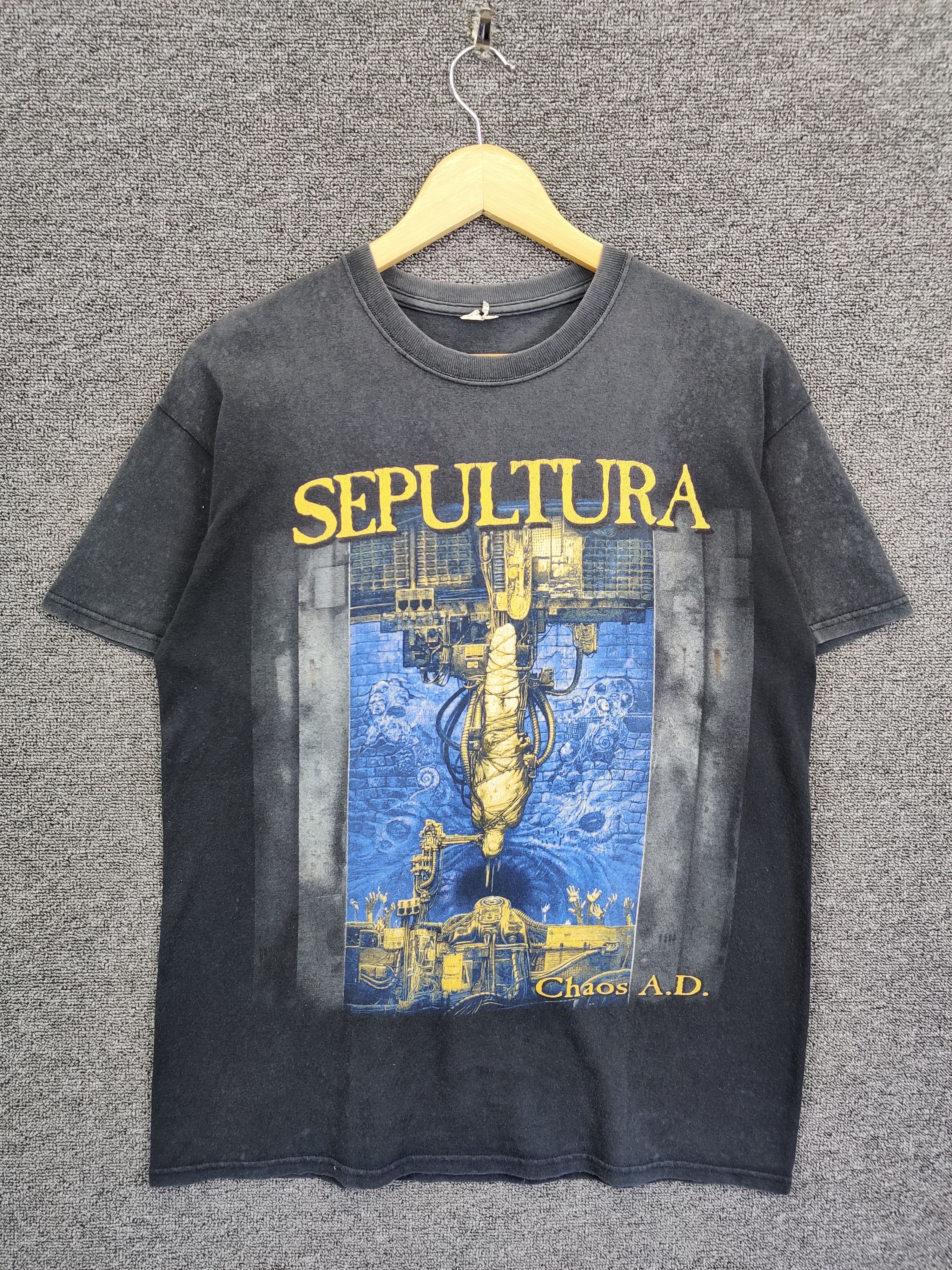 Band Tees Vintage Sepultura Chaos Band Tee Tshirt Hoodie, Sweatshirt | FlexRushtees.com