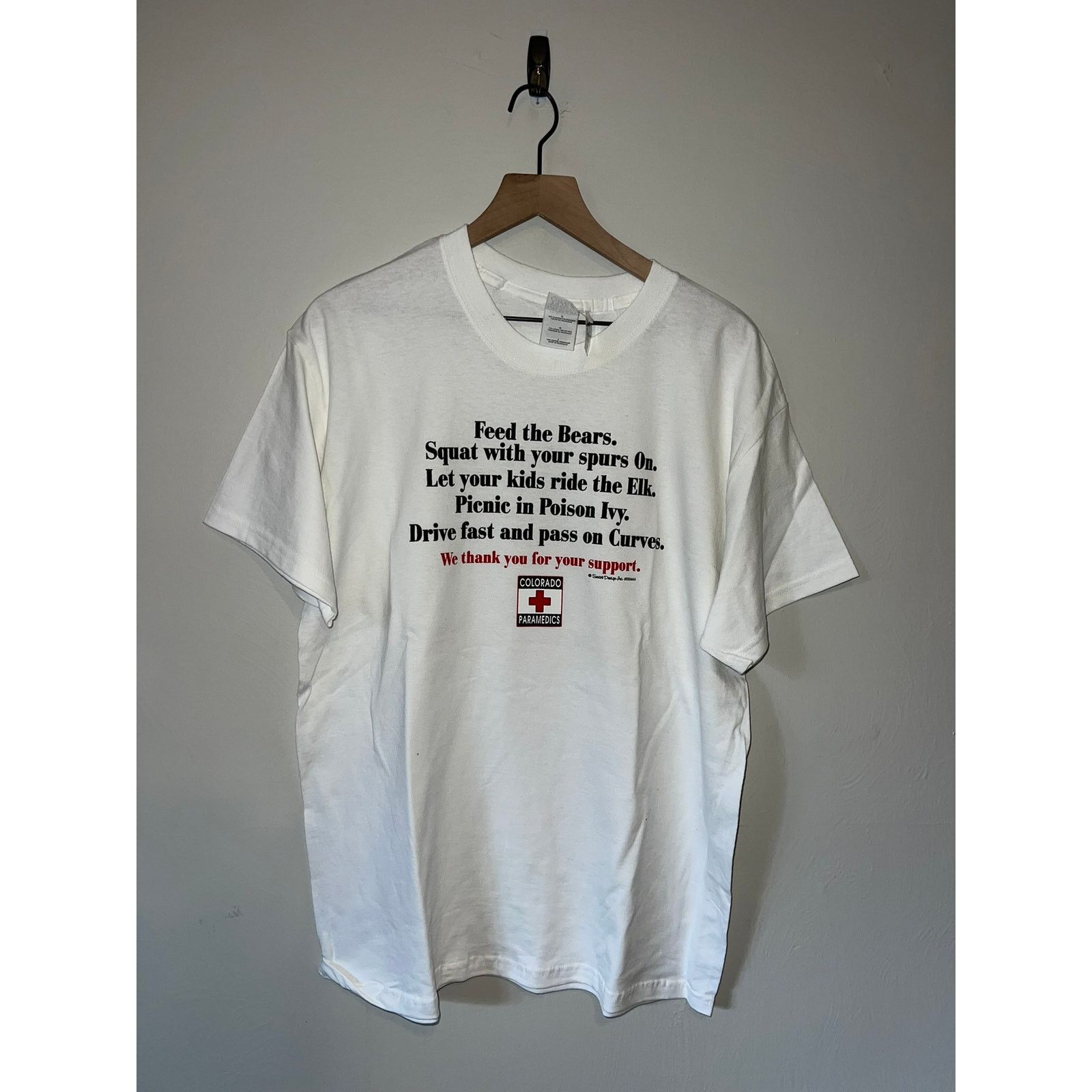 Gildan Y2k Colorado Paramedics Feed The Bears Joke Humor Shirt L Hoodie, Sweatshirt | FlexRushtees.com