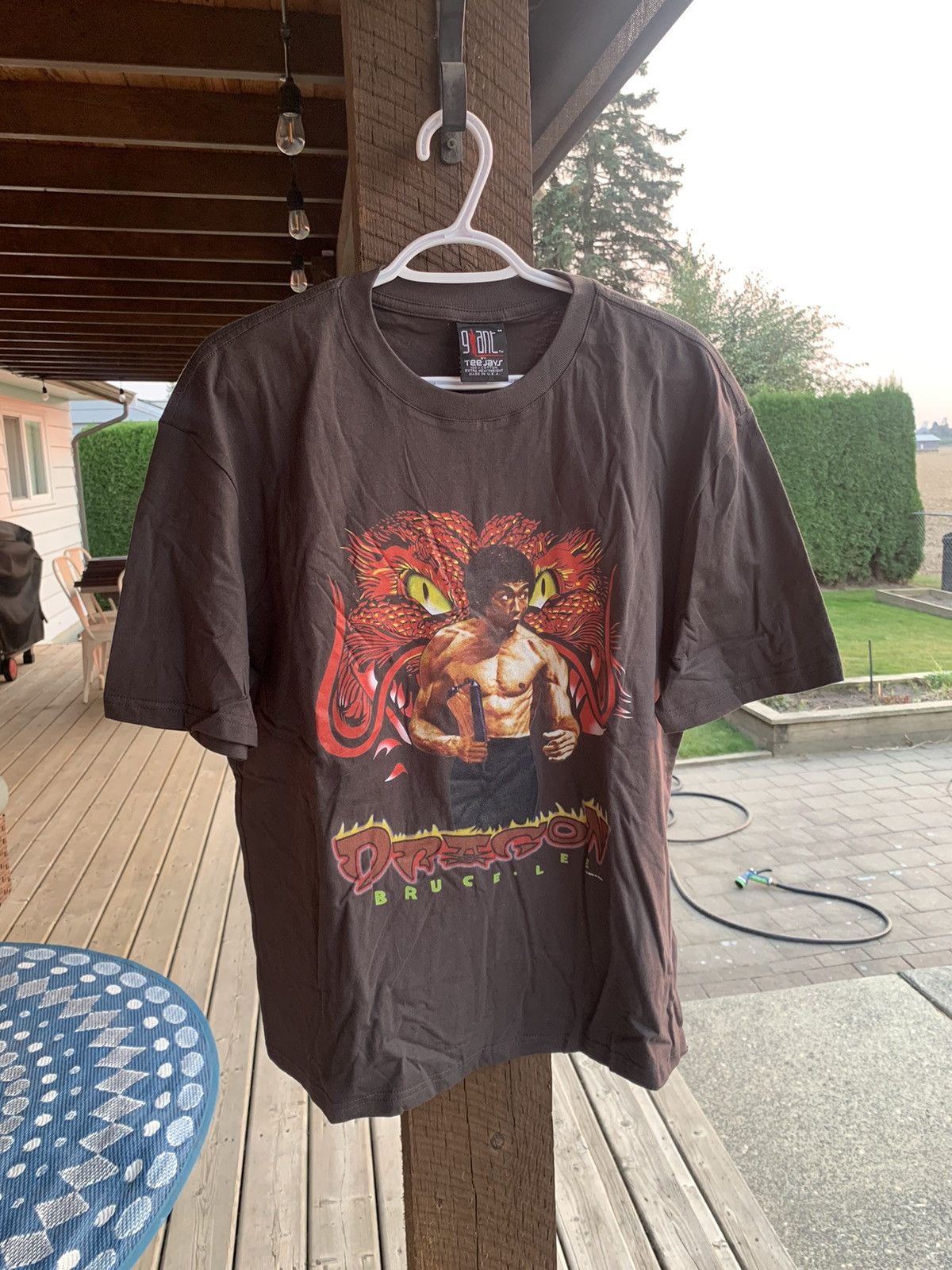Vintage Giant Bruce Lee Tee Hoodie, Sweatshirt | FlexRushtees.com