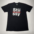 Stussy T Shirt Black International Spell Out Logo Tee Hoodie, Sweatshirt | FlexRushtees.com