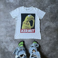 Vintage Y2k Kermit Face Thought Abstract Funny Slogan Tee Hoodie, Sweatshirt | FlexRushtees.com