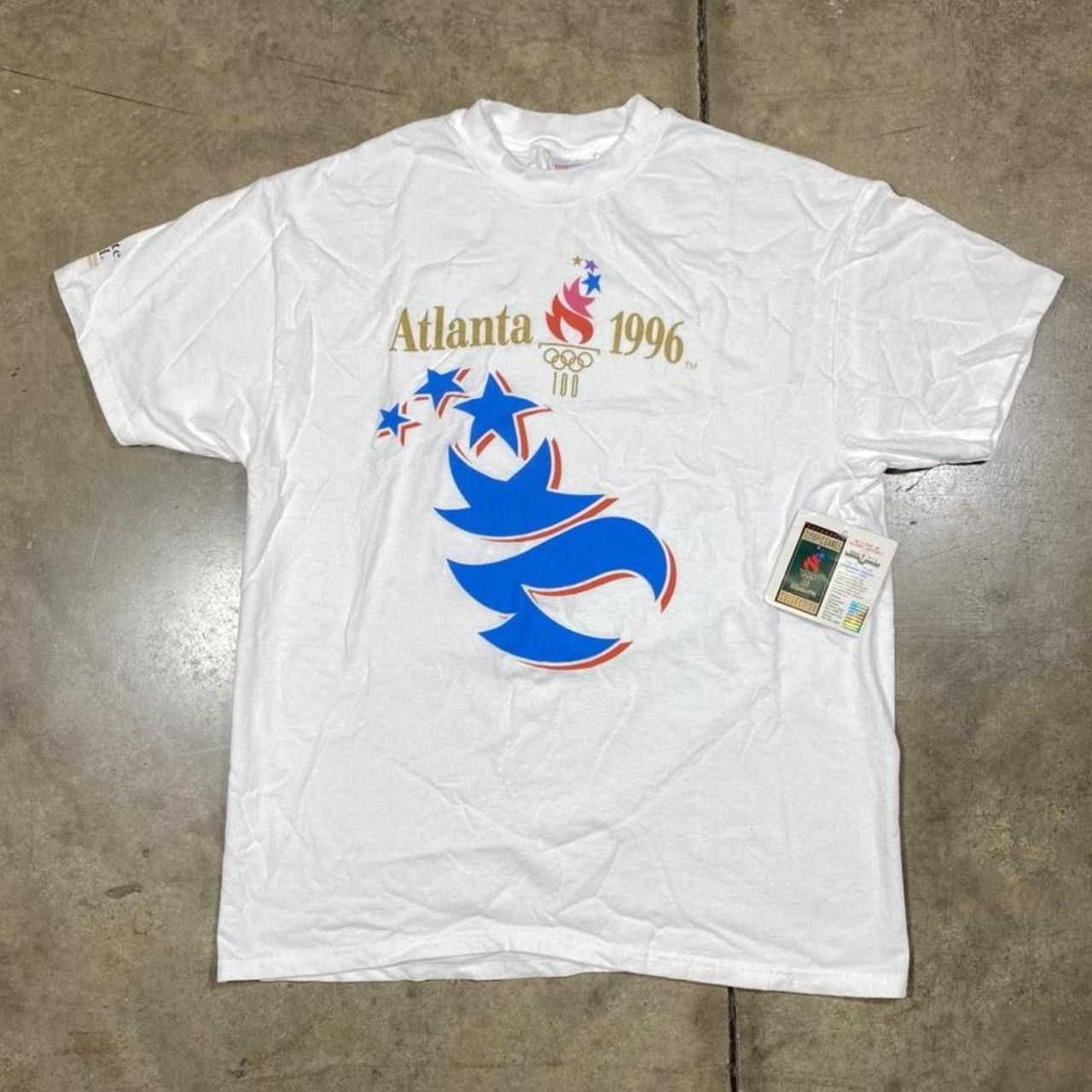 Vintage 1996 Atlanta Olympic Games T Shirt Deadstock Nwt Hoodie, Sweatshirt | FlexRushtees.com