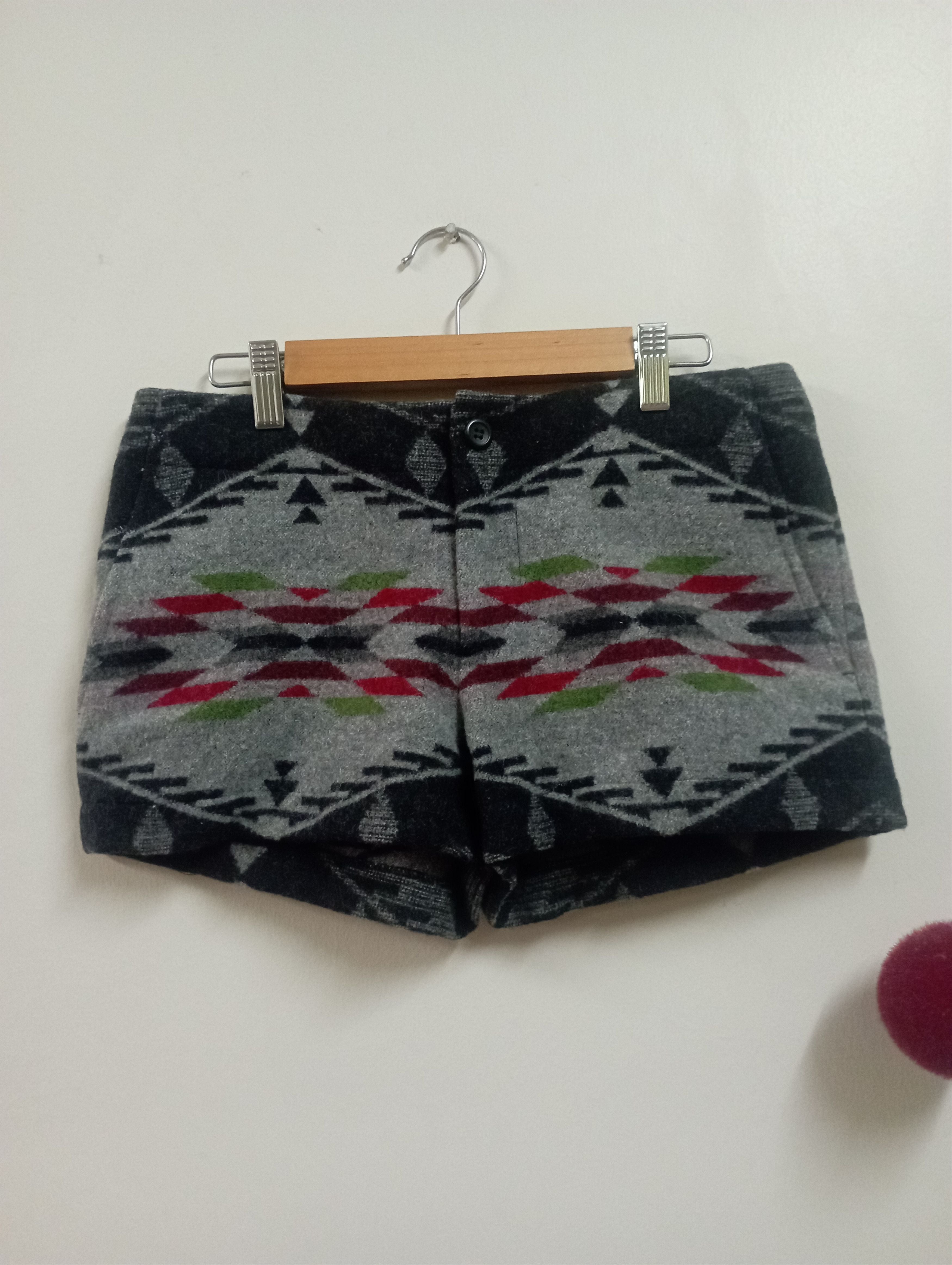 Pendleton Vintage Made In Usa Navajo Wool Short Pant Pendleton