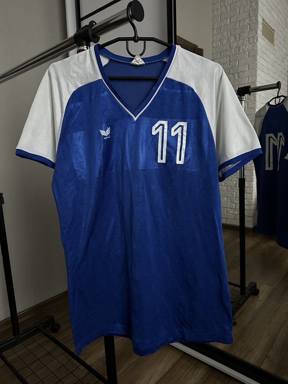 Erima Vintage Soccer Jersey T Shirt Tee 70s 80s