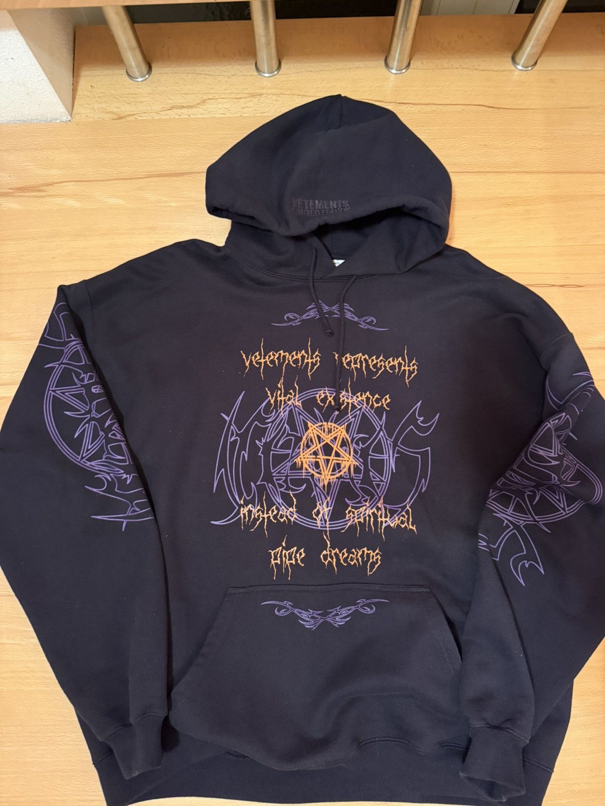 Vetements Vital Existence Hoodie Fw 23 T-Shirts, Sweatshirt | FlexRushtees.com