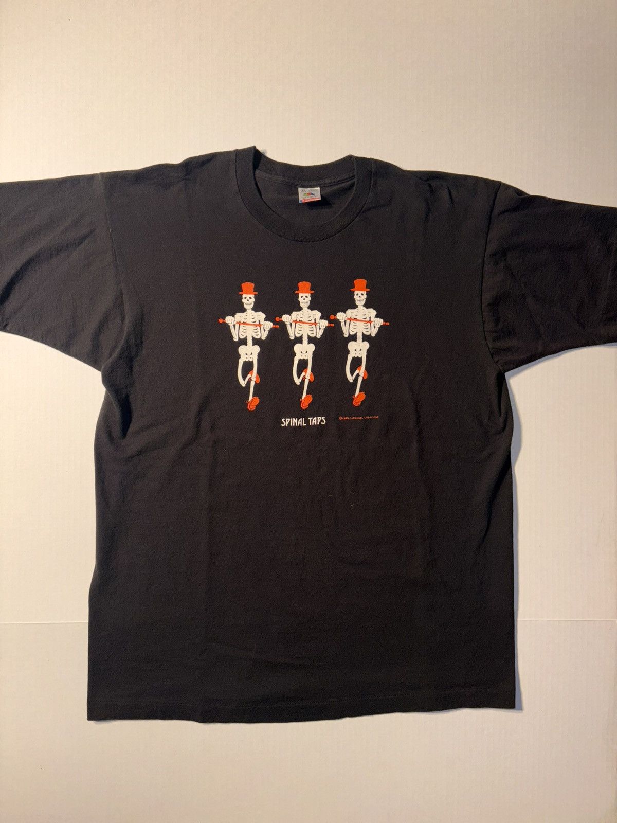 Band Tees Vtg Spinal Taps Rock Band Skeleton Halloween 90 S Xl