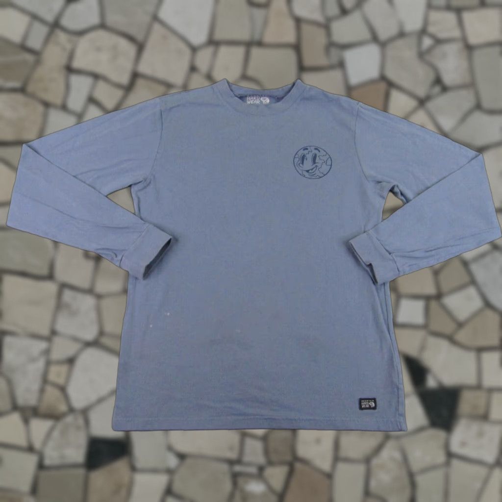 Hardwear Vintage Mountain Hardwear T Shirt Shirt Mens Small Blue Outdoor Logo Knit Cotton C