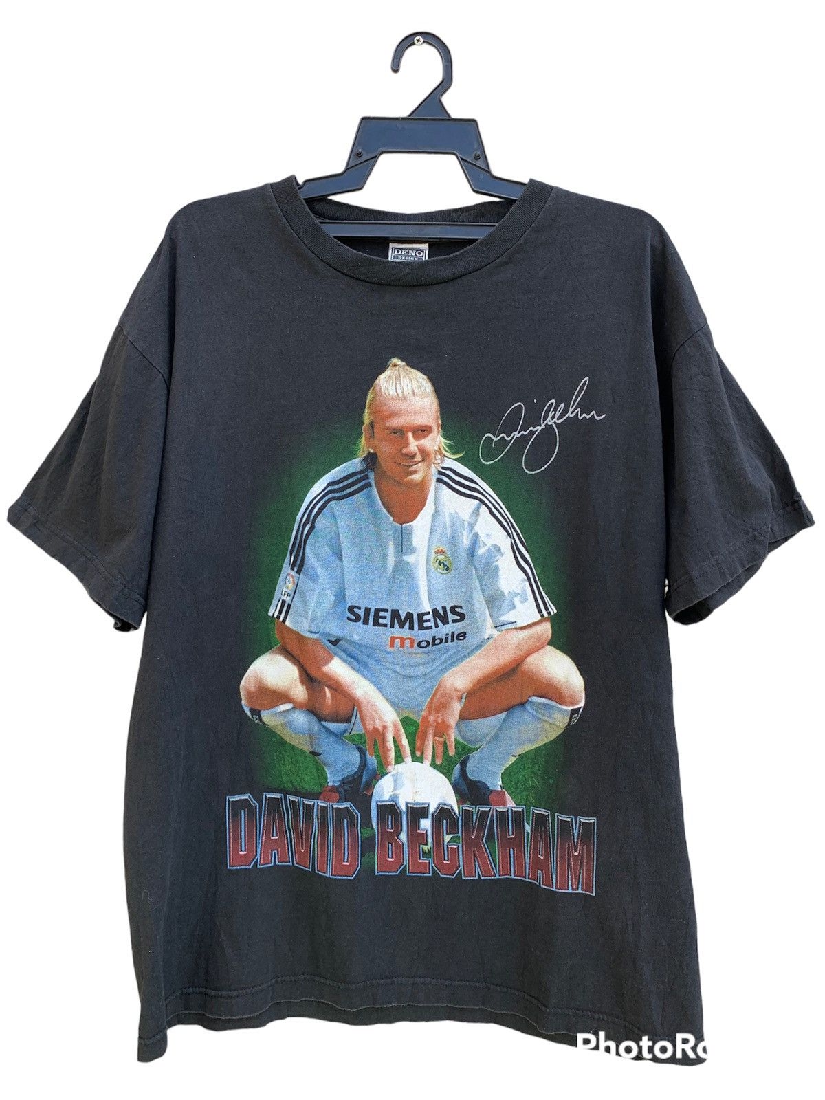 Vintage Bootleg David Beckham Real Madrid Over Print