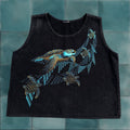 Vintage T Shirt Ocean Turtles Sea Vtg Cotton Abstract Art Love Animals Earth Black M Men Sho