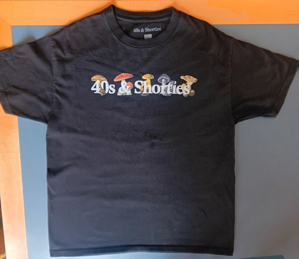 40 S Shorties 40s Shorties Trippy Black T Shirt Discontinued Sold Out