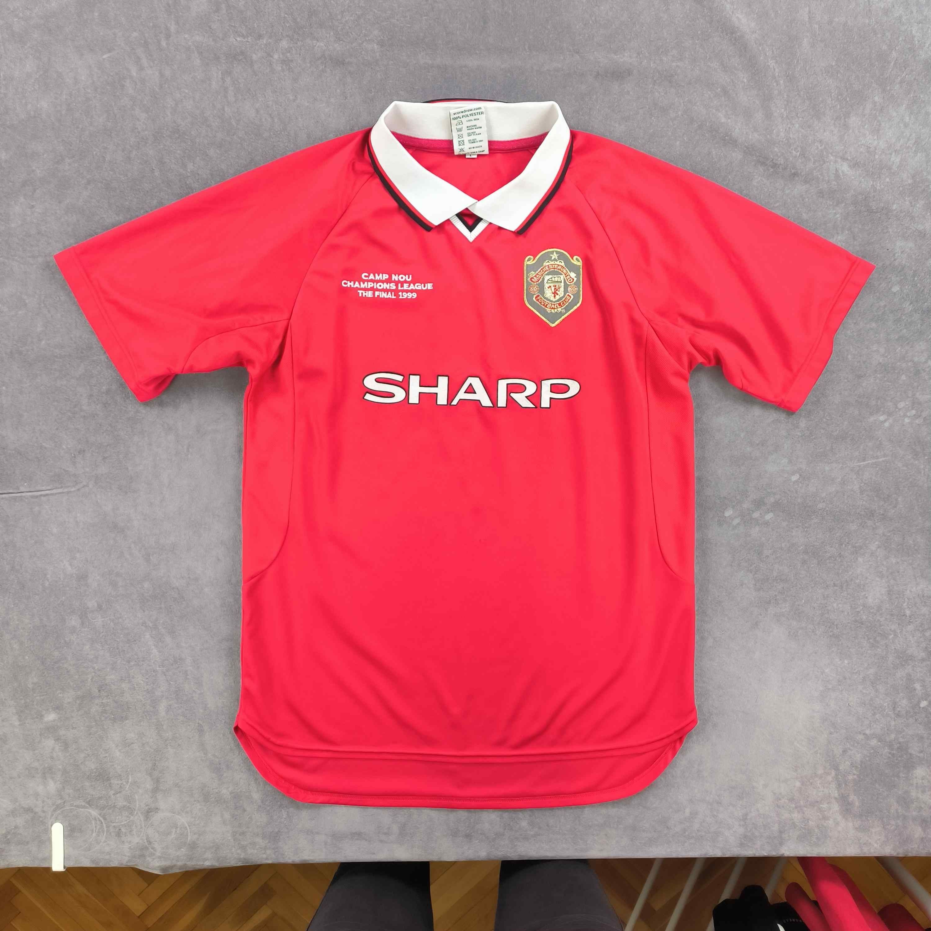 Other Manchester United 97 2000 Score Draw Retro Football Jersey L