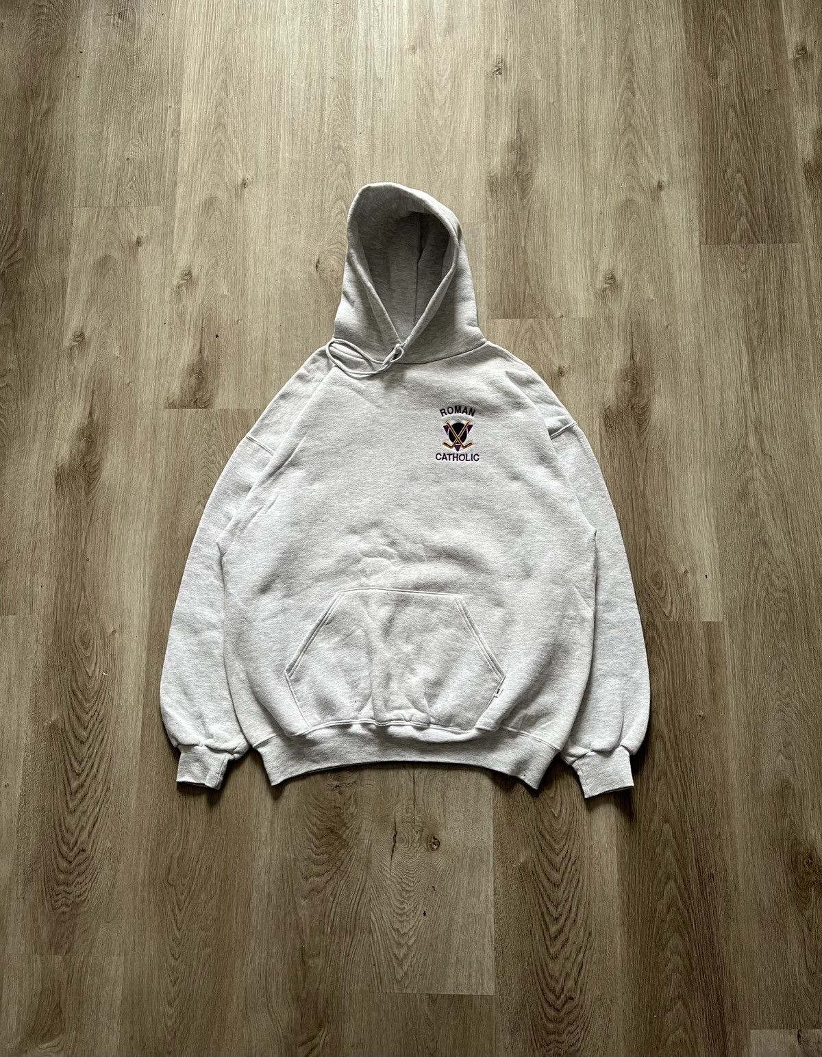 Athletic 90s Russell Athletic Roman Catholic High School Hoodie