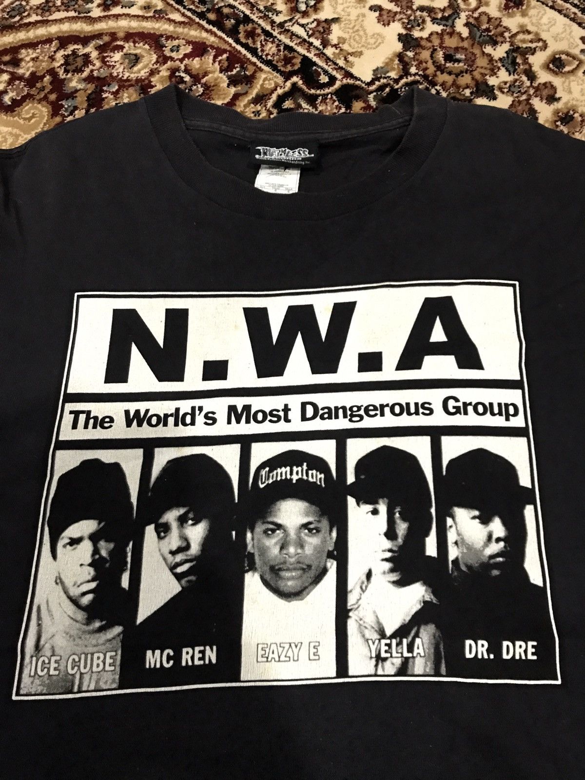 Rap Tees Vintage Y2k Nwa The World S Most Dangerous Group Hoodie, Sweatshirt | FlexRushtees.com