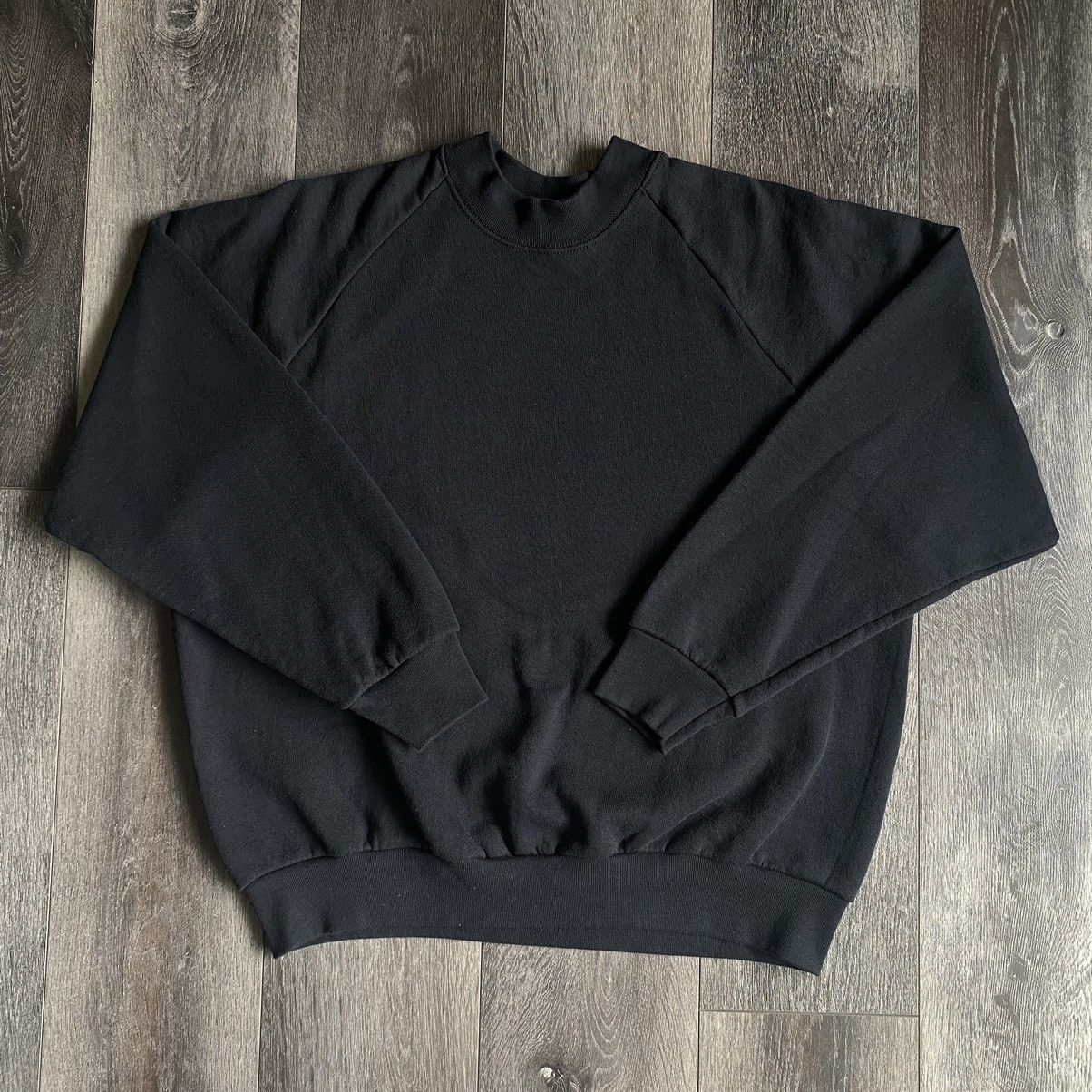 Other Vintage 90s Fruit Of The Loom Black Blank Crewneck Pullover