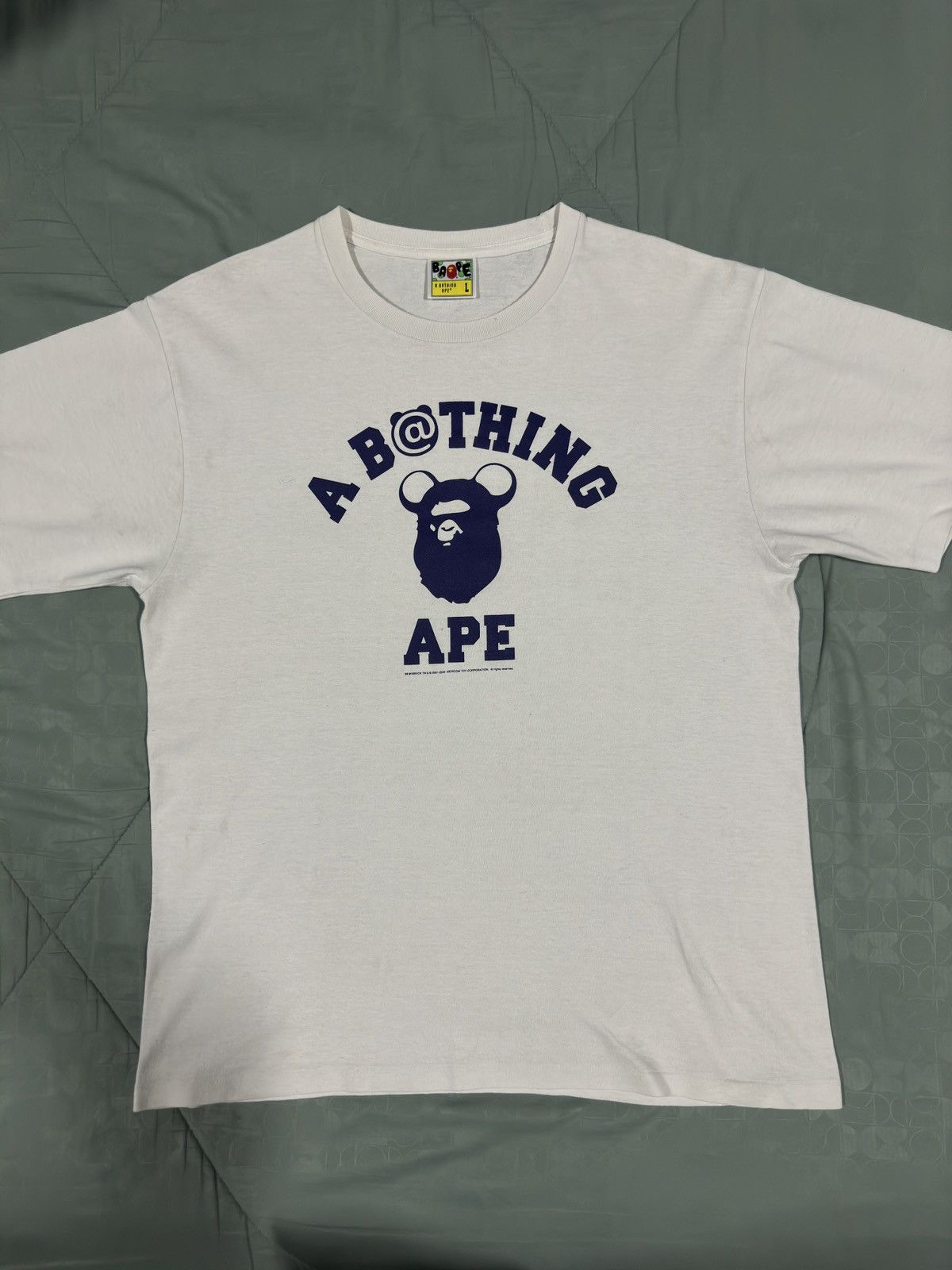 Medicom Toy Bape X Bearbrick College Tee Hoodie, Sweatshirt | FlexRushtees.com