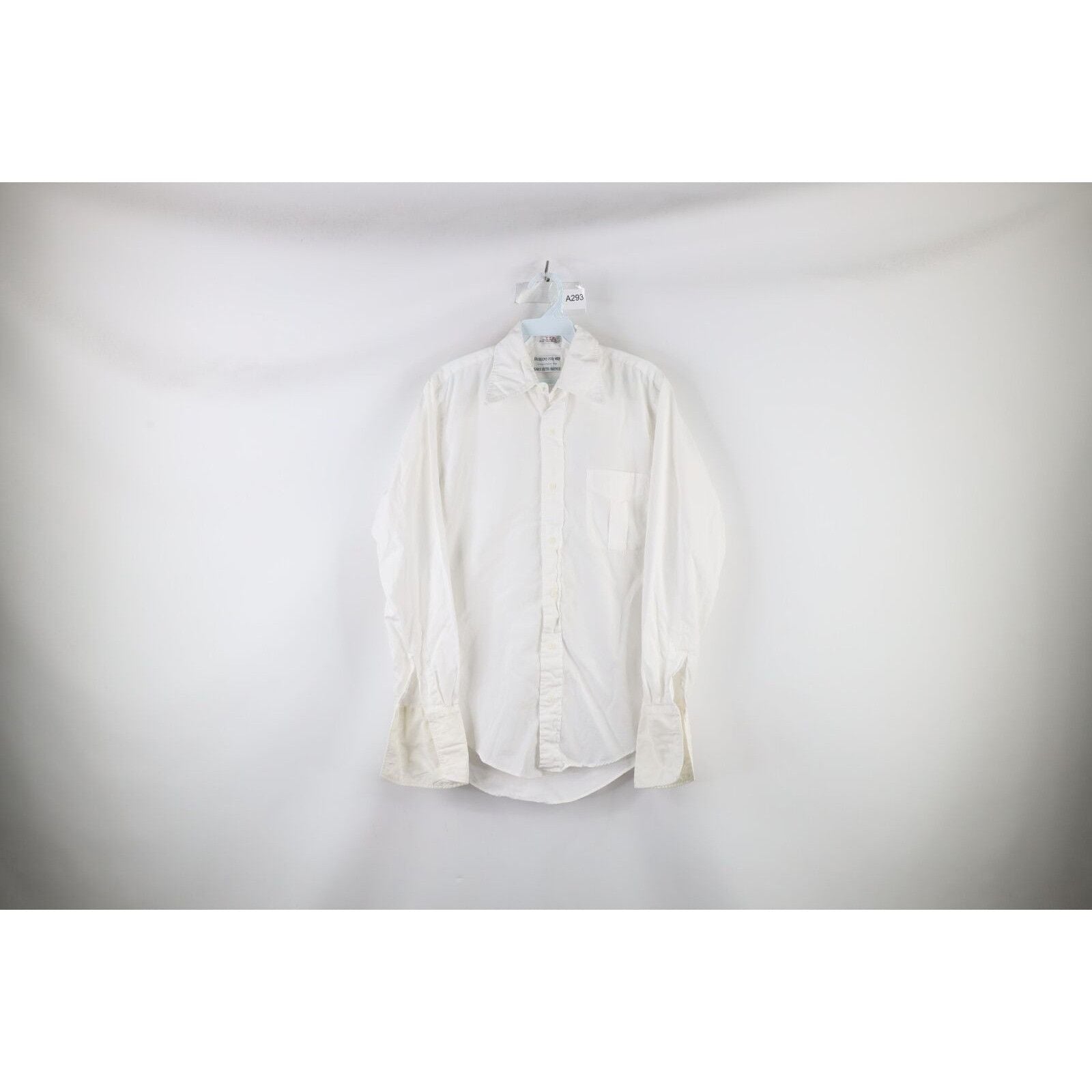 Vintage 60s Saks Fifth Avenue 2x2 Cotton French Cuff Shirt Hoodie, Sweatshirt | FlexRushtees.com