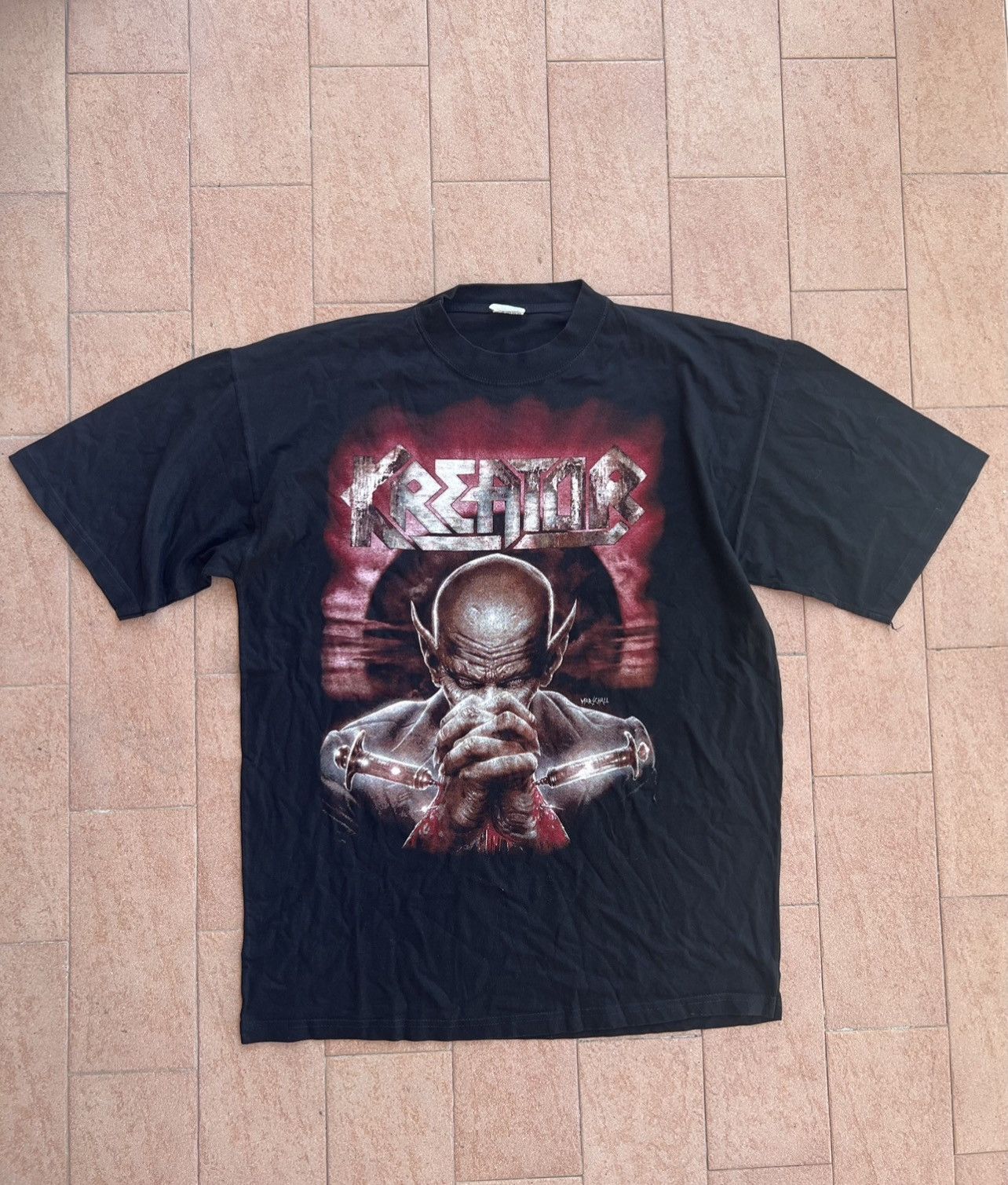 Vintage 90s Kreator 1997 Outcast Tour Tee Hoodie, Sweatshirt | FlexRushtees.com