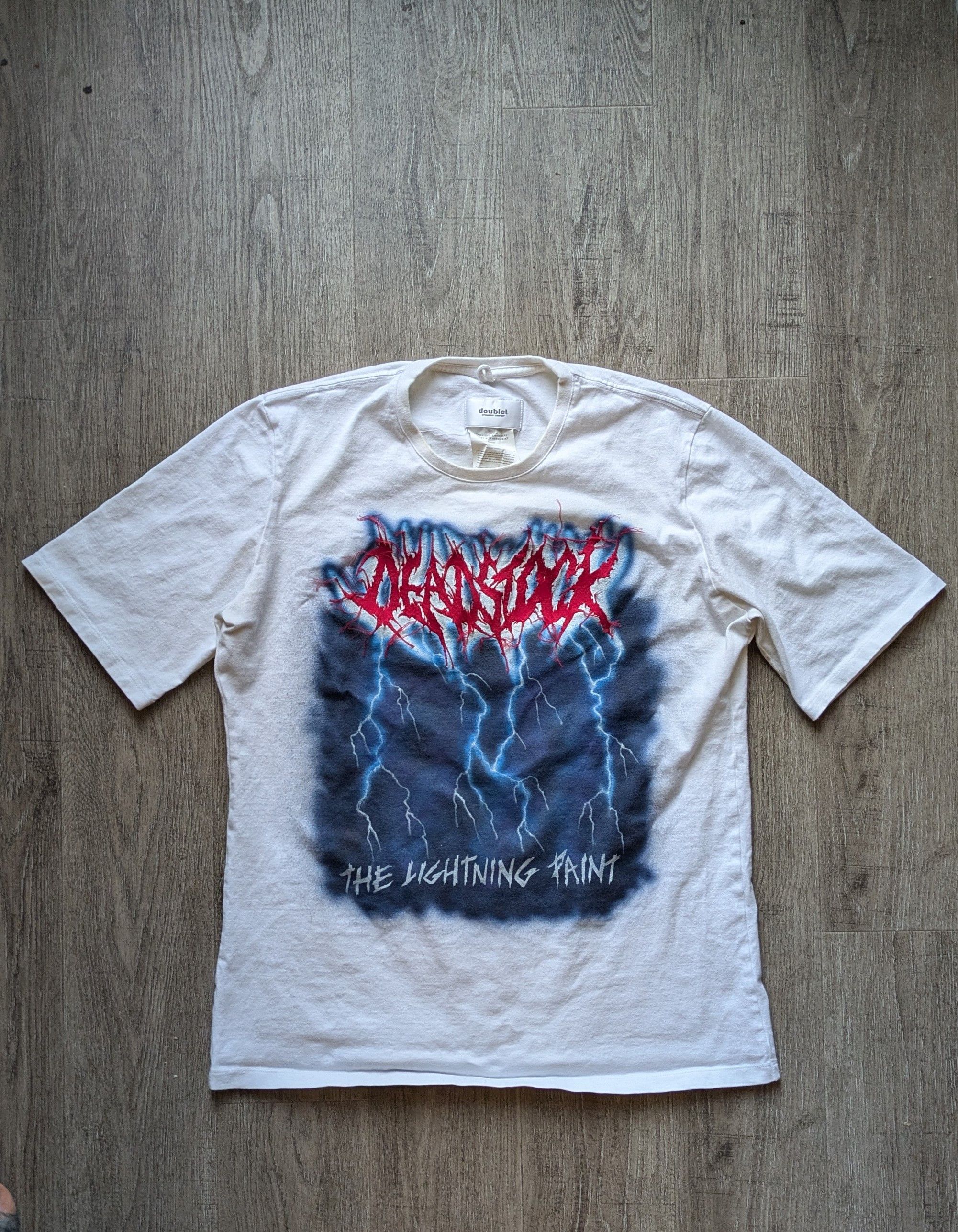 Doublet Deadstock Embroidery T Shirt With Handpaint Hoodie, Sweatshirt | FlexRushtees.com