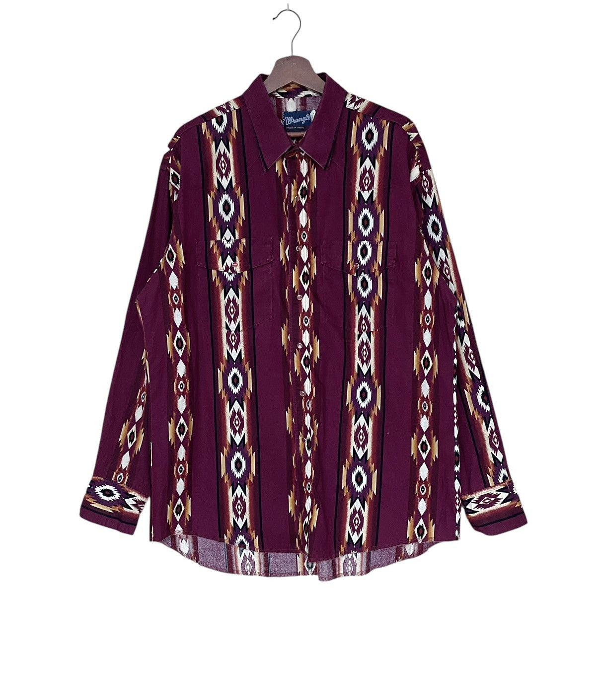 Vintage Brand Wrangler Navajo Western Shirt 1990s