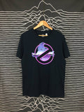 Vintage Mad Engine Ghostbusters Neon Graphic Logo Movie Tee