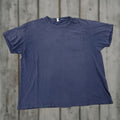 Vintage Hanes Navy Pocket T Shirt Crew Neck Short Sleeve Xl Men 70s 80s Usa 60s 70s