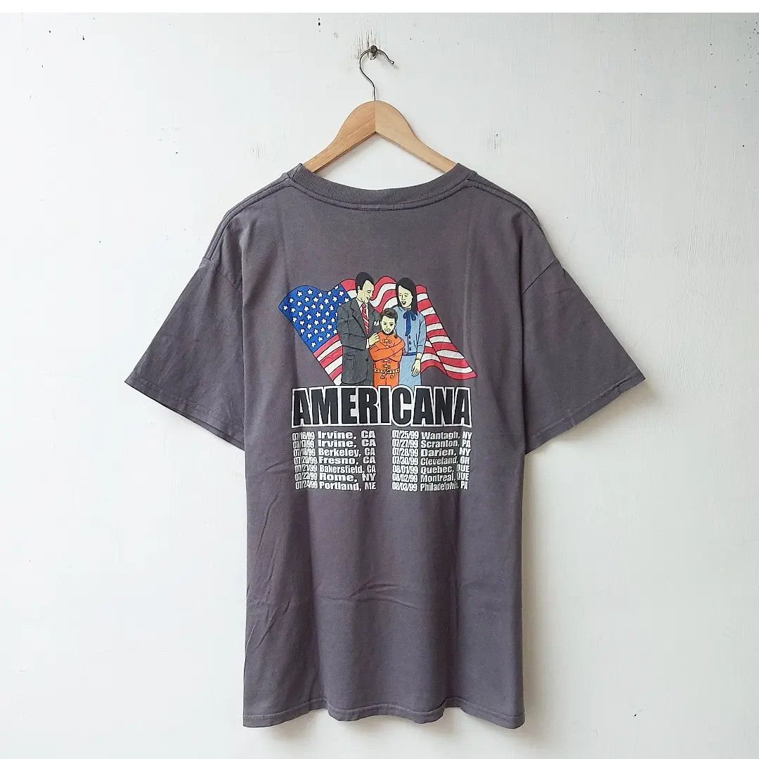 Vintage Vtg 90s The Offspring Americana Album Punk Rock Tour 1998 T-Shirts, Hoodie, Sweatshirt | FlexRushtees.com