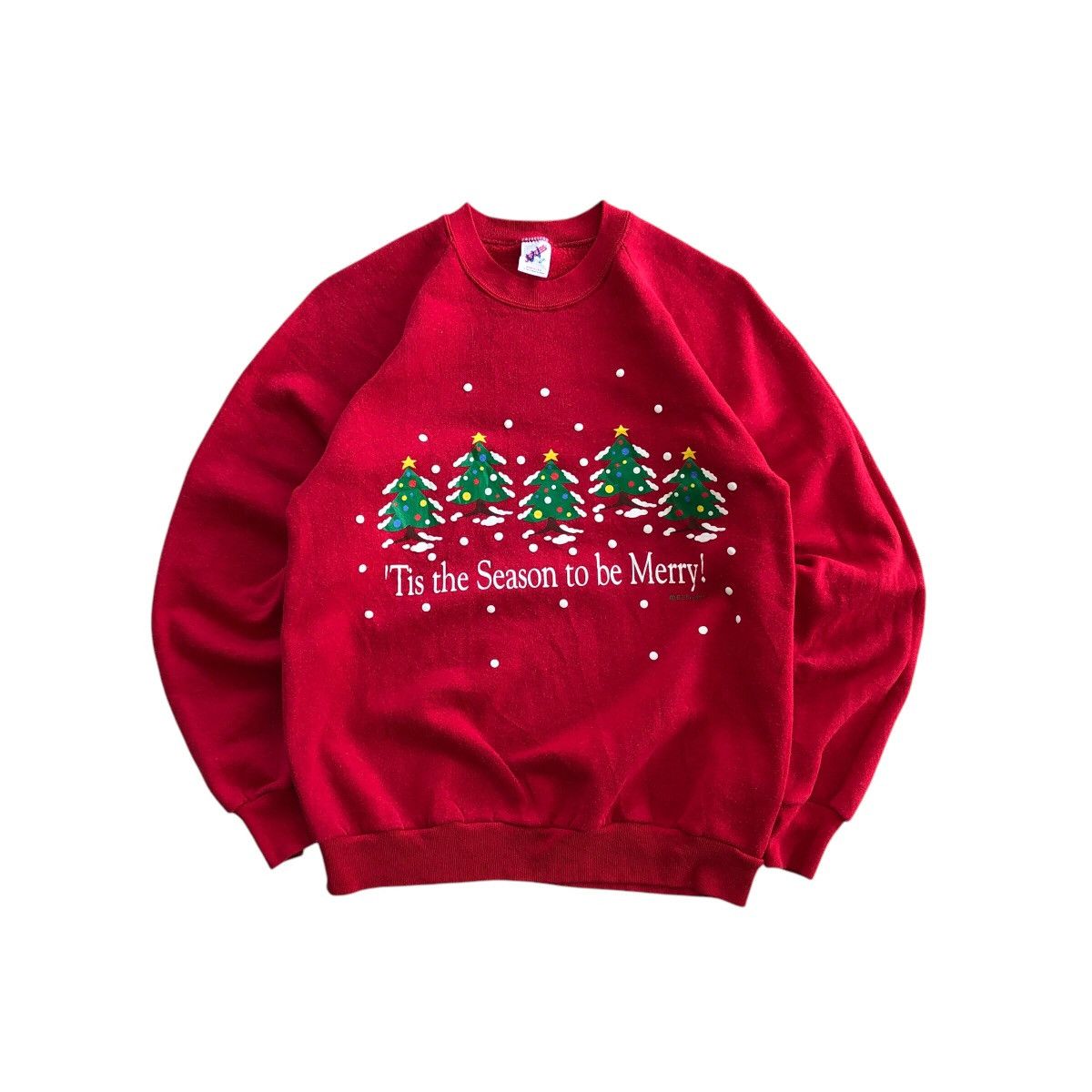 Vintage Jerzees Marry Christmas Printed Sweatshirt