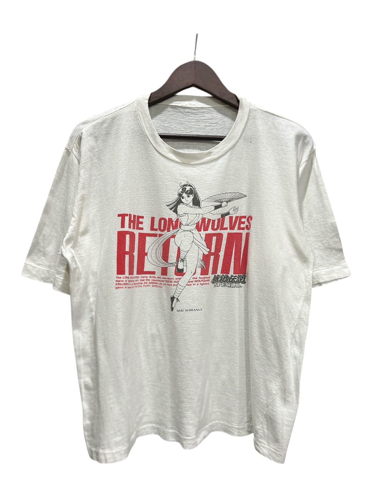 Vintage 1990s Mai Shiranui King Of Fighters Series Game Tee