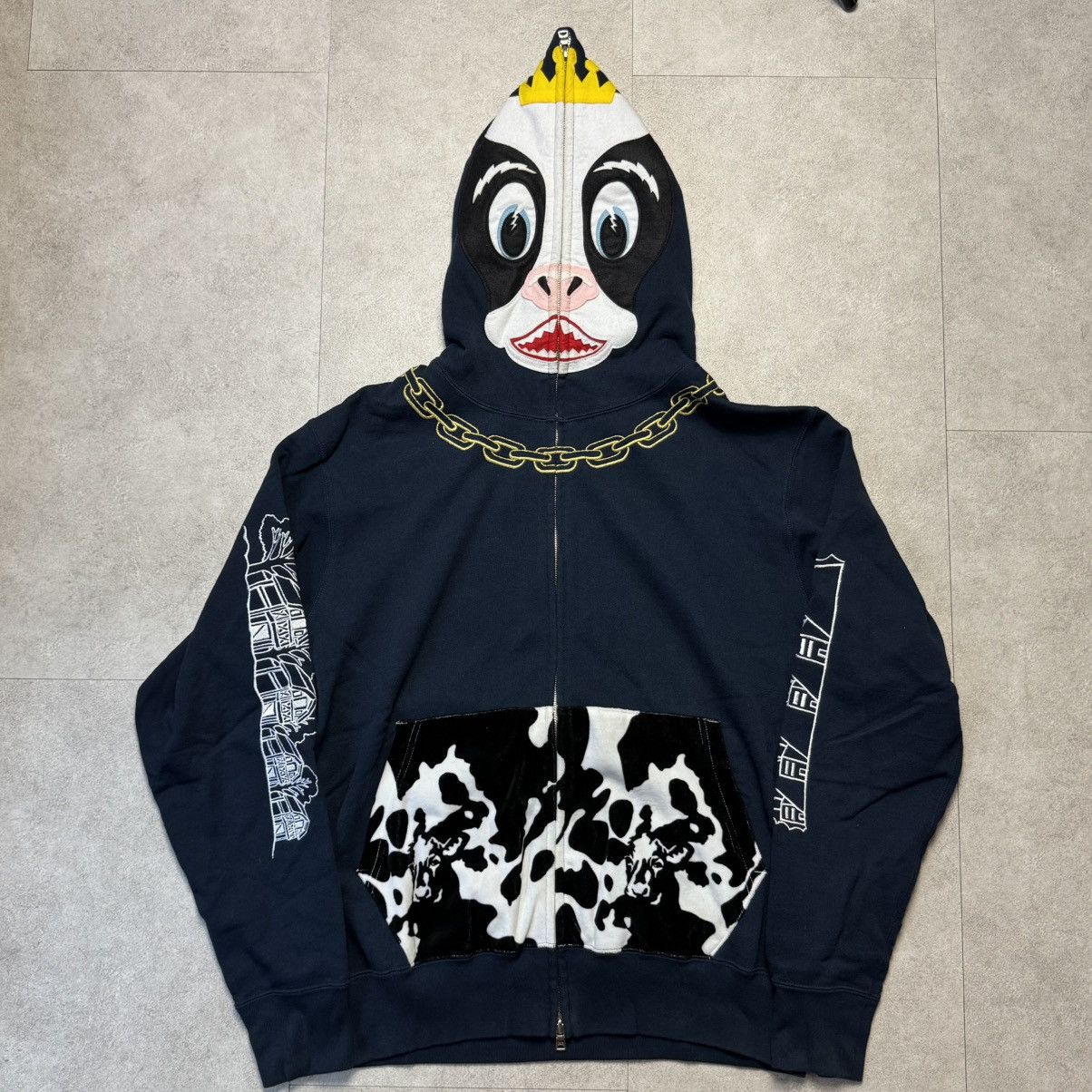 Bape Holstein Cow Full Zip Shark Hoodie T-Shirts, Sweatshirt | FlexRushtees.com